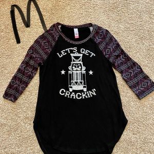 Christmas Baseball Tee